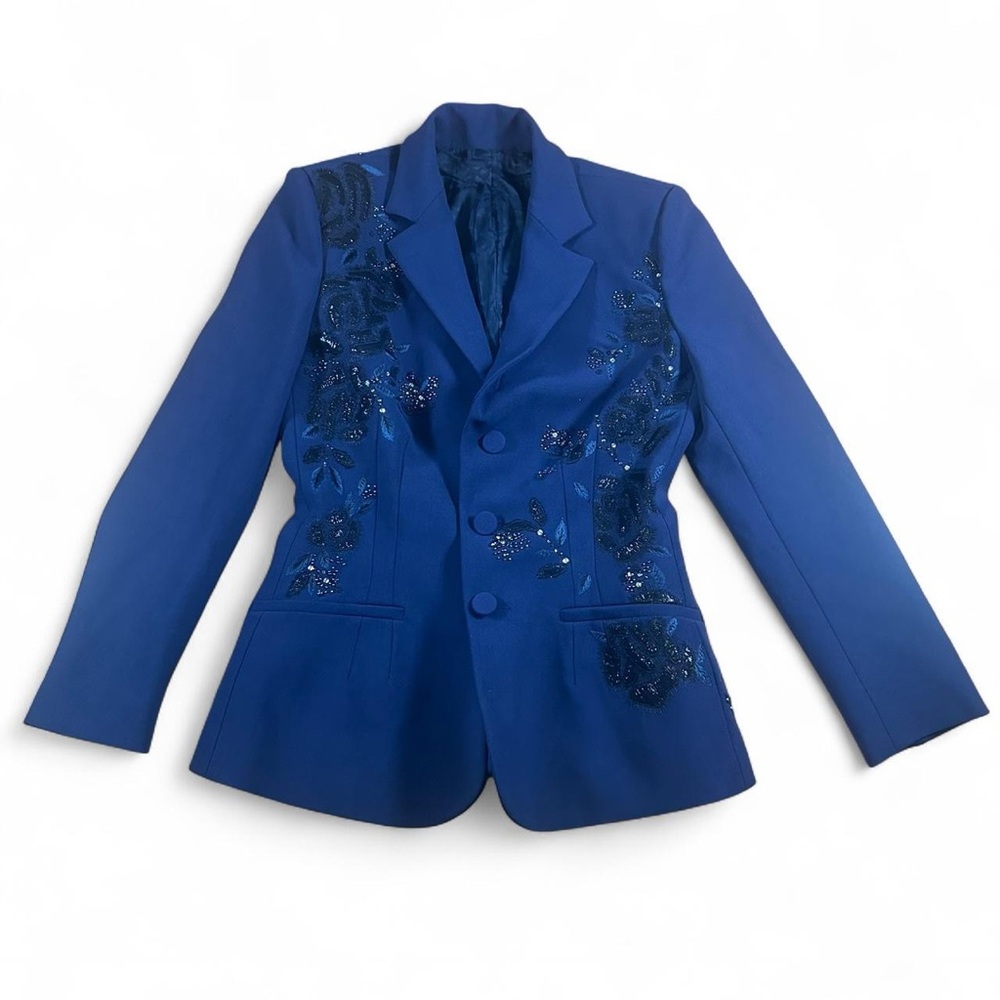 Ralph‎ Lauren Purple Label Women’s Penney Embellished Stretch Wool Jacket
